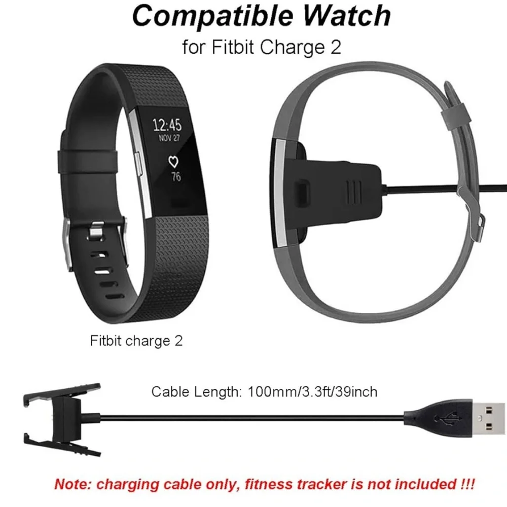 Fitbit Charger Charging Cord for a Fitbit Charge 2 Fitness Trackers